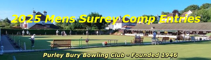 2025 Mens Surrey Comp Entries