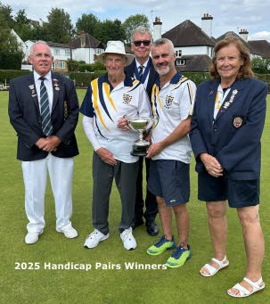 Handicap Pairs Winners
