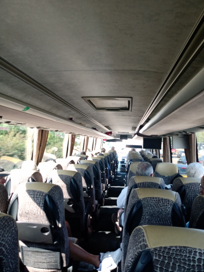 Inside the coach , pure luxury!